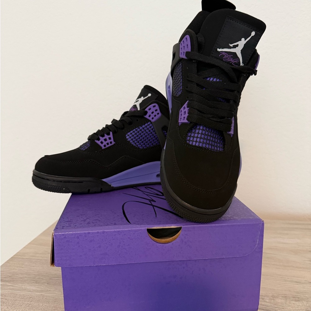 Jordan Men's Athletic Shoes in Black and Purple